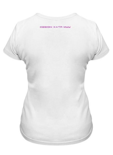 Заказать женскую футболку в Москве. Футболка классическая Фламинго от Катя Муу - готовые дизайны и нанесение принтов.