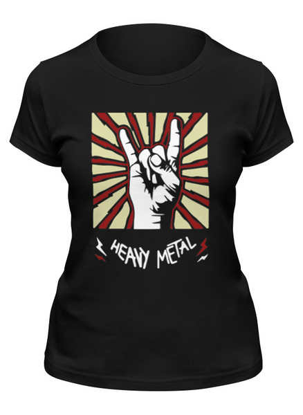 Заказать женскую футболку в Москве. Футболка классическая Heavy Metal от MariYang  - готовые дизайны и нанесение принтов.