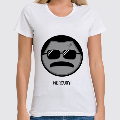 Заказать женскую футболку в Москве. Футболка классическая Фредди Меркьюри (Queen) от coolmag - готовые дизайны и нанесение принтов.