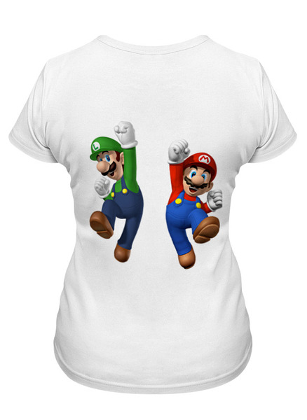 Заказать женскую футболку в Москве. Футболка классическая Super Mario от elvis - готовые дизайны и нанесение принтов.