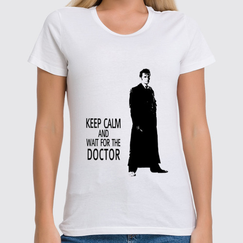 Заказать женскую футболку в Москве. Футболка классическая Doctor Who от Александр  - готовые дизайны и нанесение принтов.