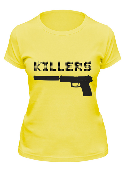 Заказать женскую футболку в Москве. Футболка классическая The Killers   от cherdantcev - готовые дизайны и нанесение принтов.