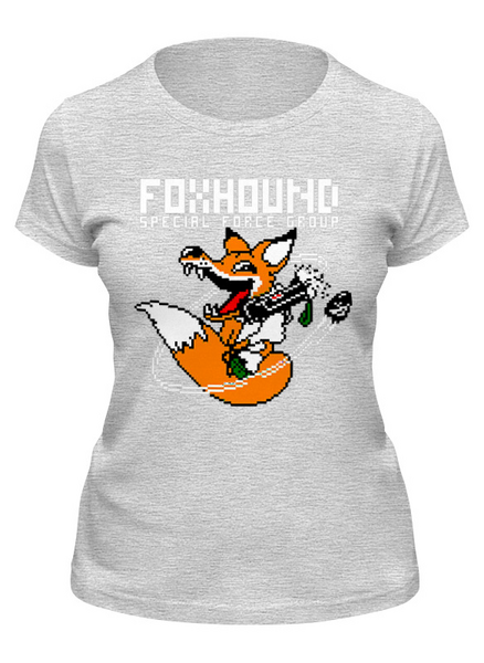 Заказать женскую футболку в Москве. Футболка классическая Лиса ( Fox) от icase - готовые дизайны и нанесение принтов.