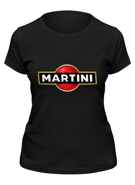 Заказать женскую футболку в Москве. Футболка классическая Martini от kreed - готовые дизайны и нанесение принтов.