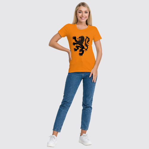 Заказать женскую футболку в Москве. Футболка классическая Сборная Голландии от geekbox - готовые дизайны и нанесение принтов.