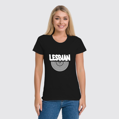 Заказать женскую футболку в Москве. Футболка классическая Lesbian (WHITE) от ZakonVash - готовые дизайны и нанесение принтов.
