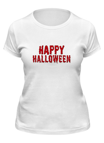 Заказать женскую футболку в Москве. Футболка классическая Halloween от THE_NISE  - готовые дизайны и нанесение принтов.
