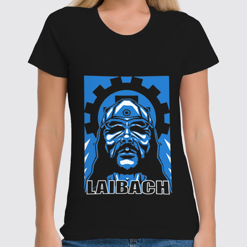 Заказать женскую футболку в Москве. Футболка классическая Laibach / Milan Fras от OEX design - готовые дизайны и нанесение принтов.