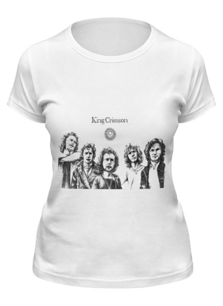 Заказать женскую футболку в Москве. Футболка классическая King Crimson от Fedor - готовые дизайны и нанесение принтов.