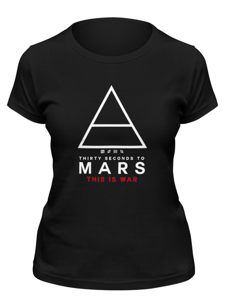 Заказать женскую футболку в Москве. Футболка классическая 30 Seconds to Mars от geekbox - готовые дизайны и нанесение принтов.