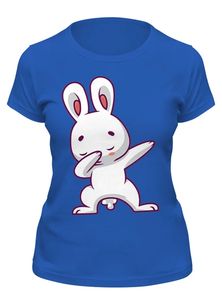 Заказать женскую футболку в Москве. Футболка классическая Rabbit Dab от skynatural - готовые дизайны и нанесение принтов.