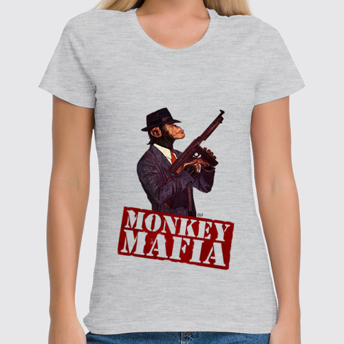 Заказать женскую футболку в Москве. Футболка классическая Monkey Mafia от OEX design - готовые дизайны и нанесение принтов.