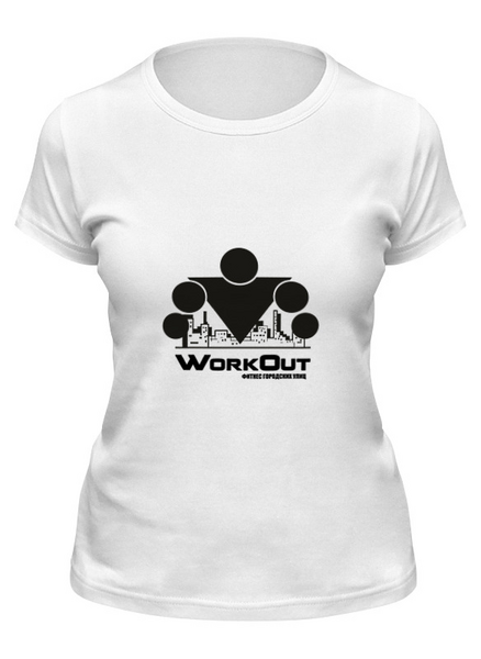 Заказать женскую футболку в Москве. Футболка классическая Street Workout от alex122345 - готовые дизайны и нанесение принтов.
