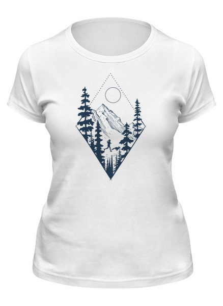 Заказать женскую футболку в Москве. Футболка классическая Run Run Run от oneredfoxstore@gmail.com - готовые дизайны и нанесение принтов.