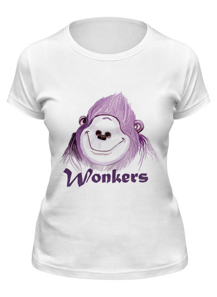 Заказать женскую футболку в Москве. Футболка классическая Wonkers the Watilla  от moonybunkface - готовые дизайны и нанесение принтов.