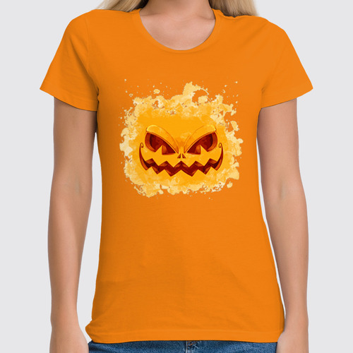 Заказать женскую футболку в Москве. Футболка классическая HALLOWEEN от balden - готовые дизайны и нанесение принтов.