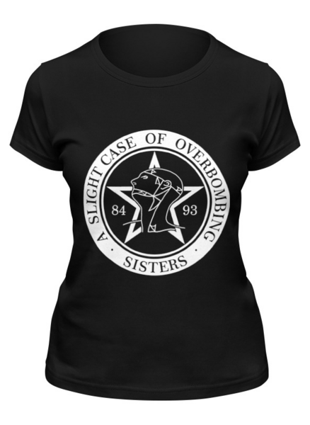 Заказать женскую футболку в Москве. Футболка классическая The Sisters of Mercy от OEX design - готовые дизайны и нанесение принтов.