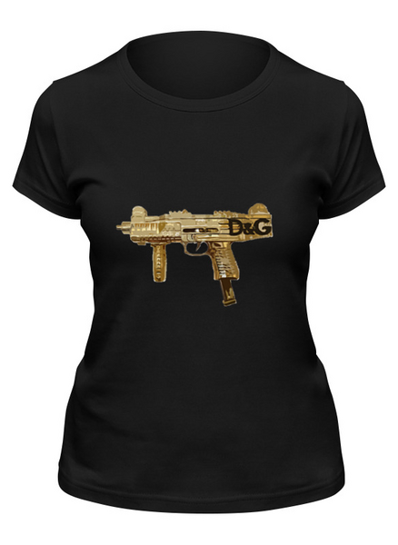 Заказать женскую футболку в Москве. Футболка классическая Золотое оруие от efwicked - готовые дизайны и нанесение принтов.
