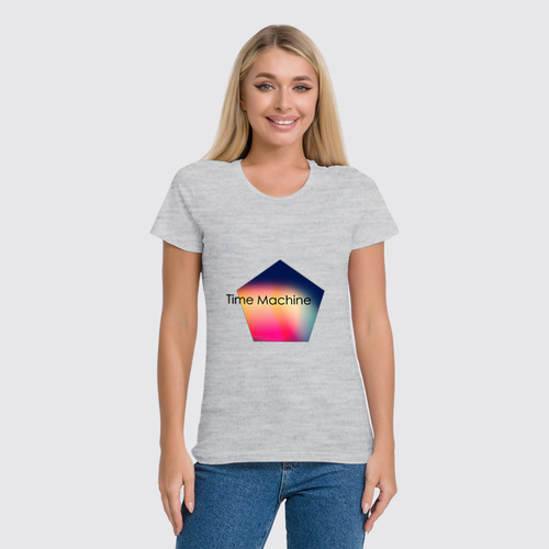 Заказать женскую футболку в Москве. Футболка классическая Time Machine от JPshirt - готовые дизайны и нанесение принтов.