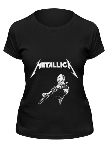 Заказать женскую футболку в Москве. Футболка классическая Metallica от BURNSHIRTS - готовые дизайны и нанесение принтов.