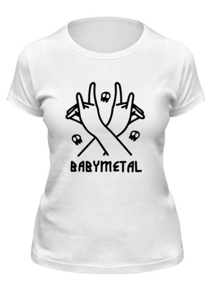 Заказать женскую футболку в Москве. Футболка классическая BABYMETAL от geekbox - готовые дизайны и нанесение принтов.