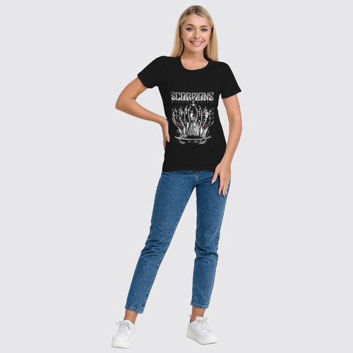 Заказать женскую футболку в Москве. Футболка классическая Scorpions - Return to Forever tour от Денис - готовые дизайны и нанесение принтов.