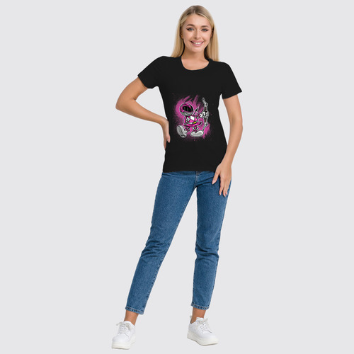 Заказать женскую футболку в Москве. Футболка классическая Розовый Рейнджер от printik - готовые дизайны и нанесение принтов.