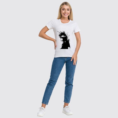 Заказать женскую футболку в Москве. Футболка классическая Girl Black&White от Printio - готовые дизайны и нанесение принтов.