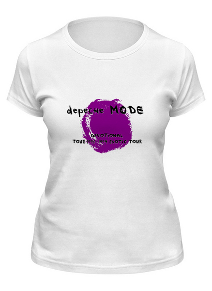 Заказать женскую футболку в Москве. Футболка классическая Depeche Mode SOFAD от Black Pimpf - готовые дизайны и нанесение принтов.