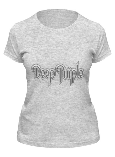 Заказать женскую футболку в Москве. Футболка классическая Deep Purple от igoreut - готовые дизайны и нанесение принтов.