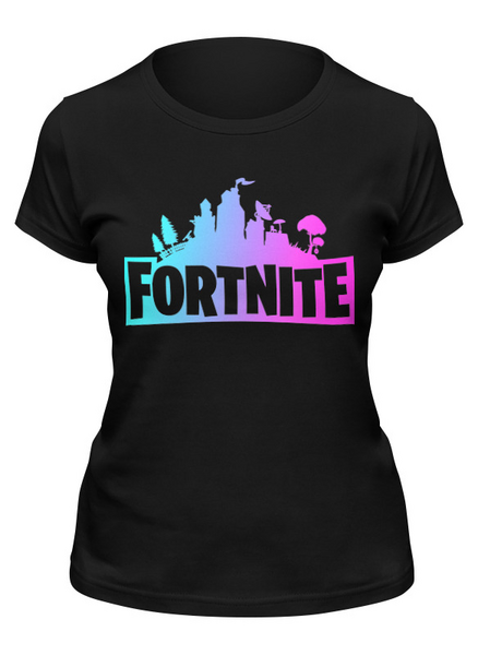 Заказать женскую футболку в Москве. Футболка классическая FORTNITE от geekbox - готовые дизайны и нанесение принтов.