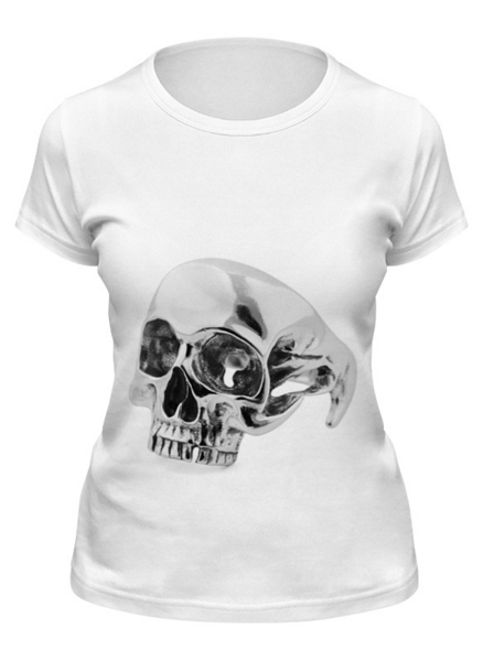 Заказать женскую футболку в Москве. Футболка классическая Skull - 24 от Vladec11 - готовые дизайны и нанесение принтов.