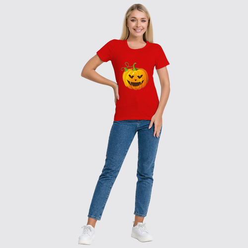 Заказать женскую футболку в Москве. Футболка классическая Halloween от Jimmy Flash - готовые дизайны и нанесение принтов.