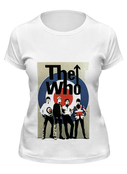 Заказать женскую футболку в Москве. Футболка классическая The Who от торгаш - готовые дизайны и нанесение принтов.