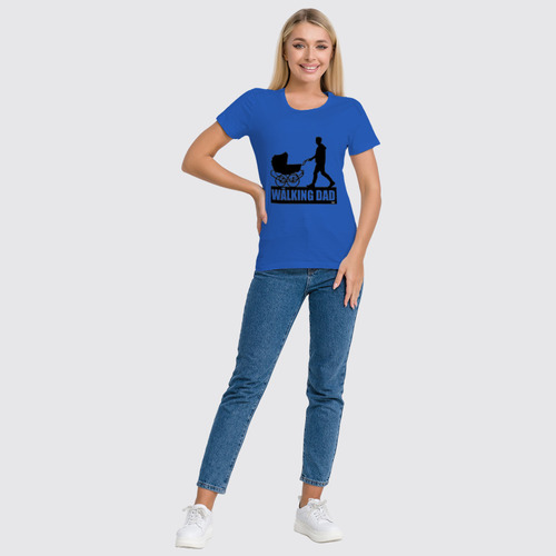Заказать женскую футболку в Москве. Футболка классическая The Walking Dad от OEX design - готовые дизайны и нанесение принтов.
