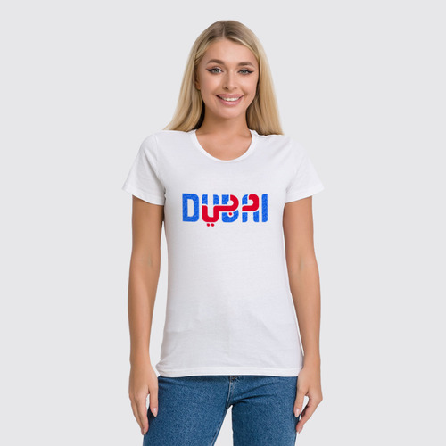 Заказать женскую футболку в Москве. Футболка классическая ☪ DUBAI ✈ от balden - готовые дизайны и нанесение принтов.