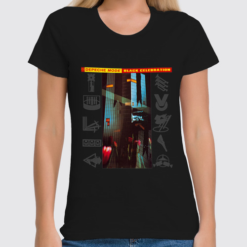 Заказать женскую футболку в Москве. Футболка классическая Depeche Mode / Black Celebration от OEX design - готовые дизайны и нанесение принтов.