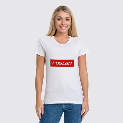 Заказать женскую футболку в Москве. Футболка классическая Ruslan от THE_NISE  - готовые дизайны и нанесение принтов.