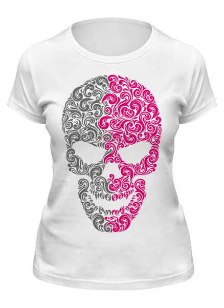 Заказать женскую футболку в Москве. Футболка классическая ◈ SkullDesign ◈ от balden - готовые дизайны и нанесение принтов.