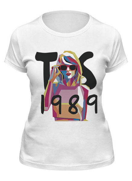 Заказать женскую футболку в Москве. Футболка классическая Taylor Swift  от cherdantcev - готовые дизайны и нанесение принтов.