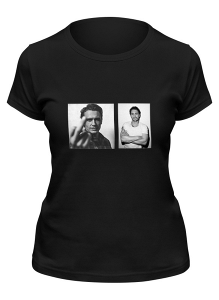 Заказать женскую футболку в Москве. Футболка классическая James Franco t-shirt от Sebastian Eloquent - готовые дизайны и нанесение принтов.