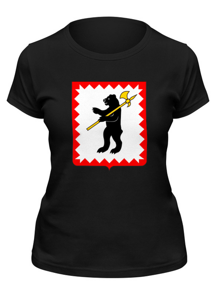 Заказать женскую футболку в Москве. Футболка классическая Малоярославец, Калужская область от Матвей Румынин - готовые дизайны и нанесение принтов.
