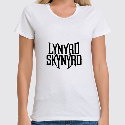 Заказать женскую футболку в Москве. Футболка классическая рок-группа "Lynyrd Skynyrd" от Fedor - готовые дизайны и нанесение принтов.