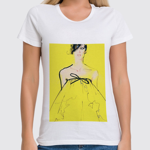 Заказать женскую футболку в Москве. Футболка классическая love fashion от Nar - готовые дизайны и нанесение принтов.