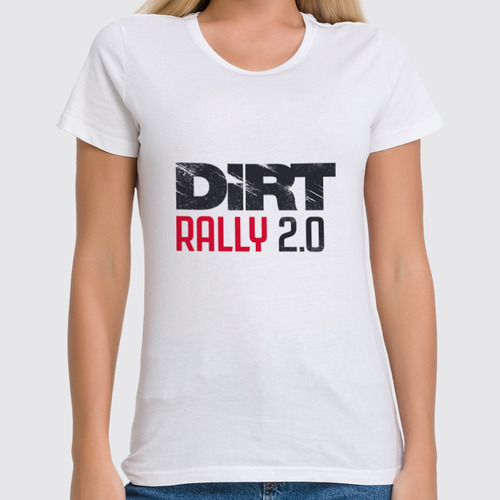 Заказать женскую футболку в Москве. Футболка классическая DiRT Rally от THE_NISE  - готовые дизайны и нанесение принтов.