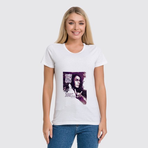 Заказать женскую футболку в Москве. Футболка классическая Ronnie James Dio от Fedor - готовые дизайны и нанесение принтов.