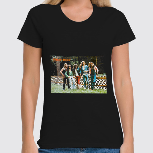 Заказать женскую футболку в Москве. Футболка классическая Uriah Heep от Fedor - готовые дизайны и нанесение принтов.