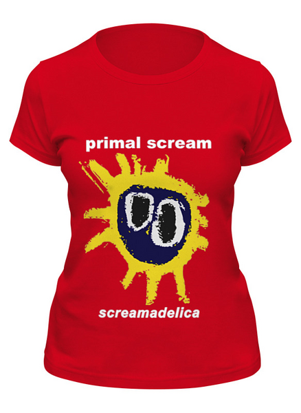 Заказать женскую футболку в Москве. Футболка классическая Primal Scream / Screamadelica от OEX design - готовые дизайны и нанесение принтов.