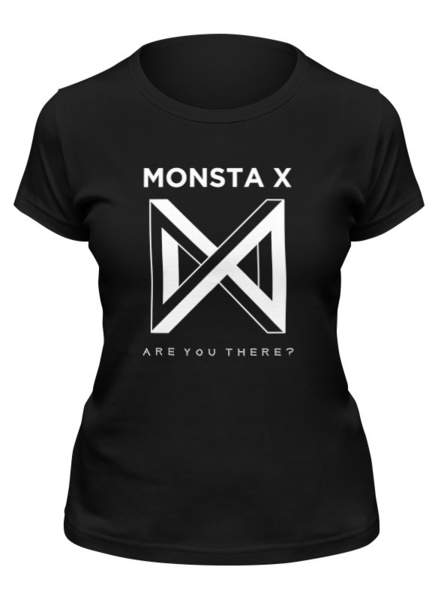 Заказать женскую футболку в Москве. Футболка классическая Monsta X от geekbox - готовые дизайны и нанесение принтов.
