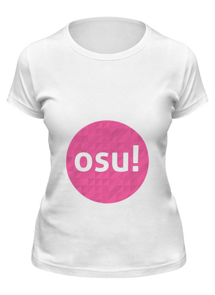 Заказать женскую футболку в Москве. Футболка классическая Osu! (Видеоигра) от YellowCloverShop - готовые дизайны и нанесение принтов.